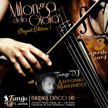TANGO A CATANIA MILONGA DEL 13 aprile 2014