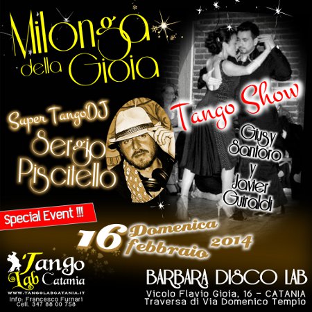 TANGO A CATANIA MILONGA DEL 16 febbraio 2014