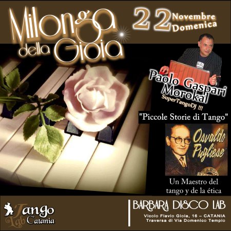 TANGO A CATANIA MILONGA DEL 22 novembre 2015