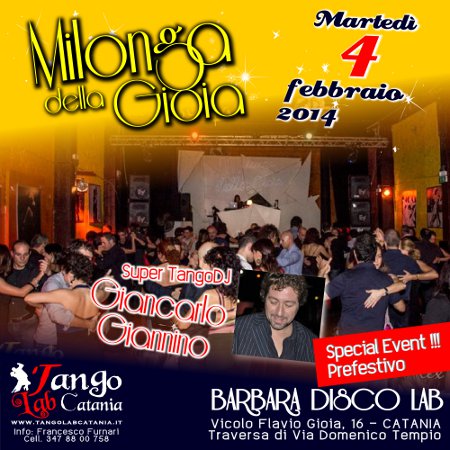 TANGO A CATANIA MILONGA DEL 4 febbraio 2014