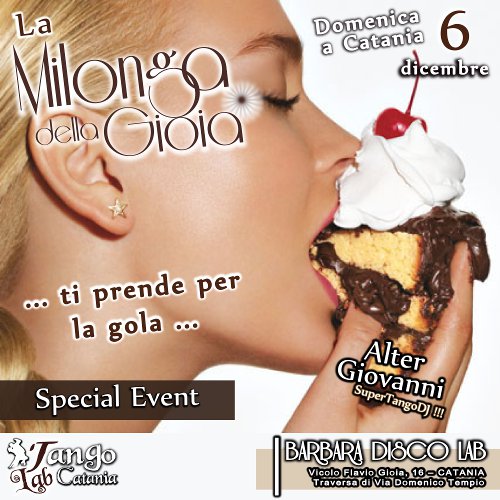 serata di tango a catania 6 dicembre 2015