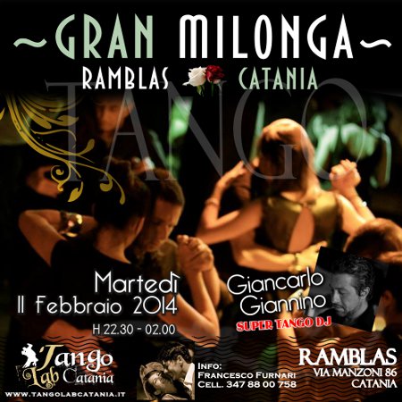 TANGO A CATANIA MILONGA DEL 11 febbraio 2014